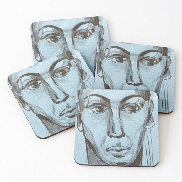 Item preview, Portrait of a thinking man. Graphic execution by a liner on colored paper. designed and sold by Tamyspaints.