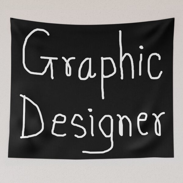 Item preview, Graphic Designer Design white font designed and sold by Piztees.