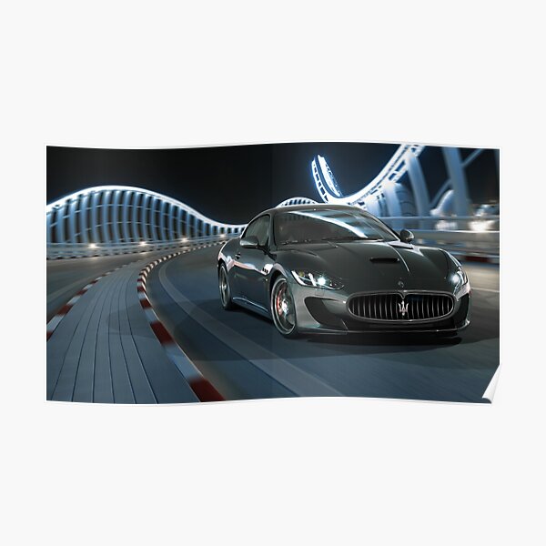 Maserati GranTurismo 4k Highest Print Quality Poster