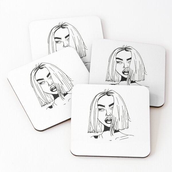 Item preview, outlined girl designed and sold by alexsdrawingsco.