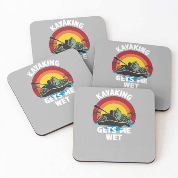 Item preview, Kayaking Gets Me Wet - Great gift for The Kayak Fan -White lettering & Multi color Design  designed and sold by Richard529.