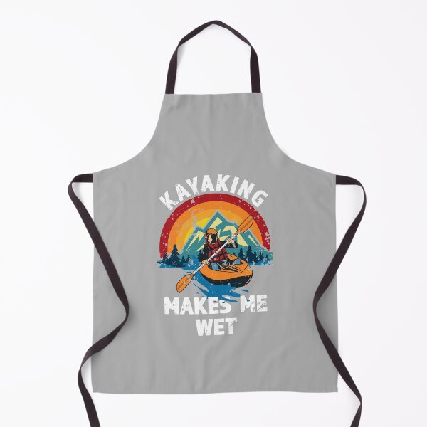 Item preview, Kayaking Makes Me Wet - Great gift for The Kayak Fan - White lettering & Multi color Design - Distressed Look designed and sold by Richard529.
