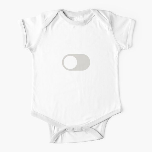 Dark Mode Switch Off Short Sleeve Baby One-Piece