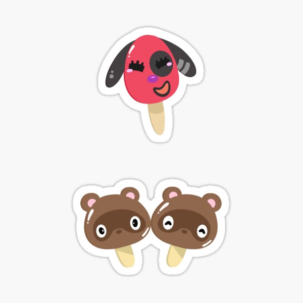 Animal Crossing Popsicles Cherry Timmy And Tommy Sticker By Brittneytrinh Redbubble