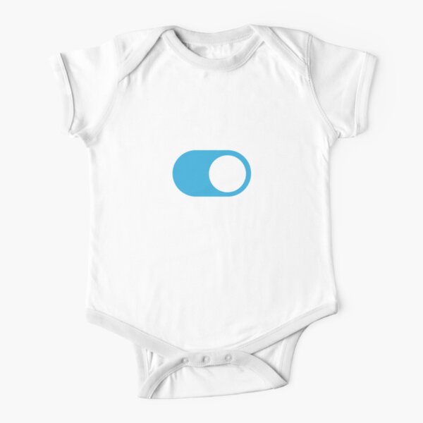 Dark Mode Switch On Short Sleeve Baby One-Piece