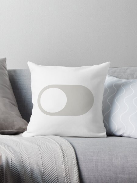 Dark Mode Switch Off Throw Pillow
