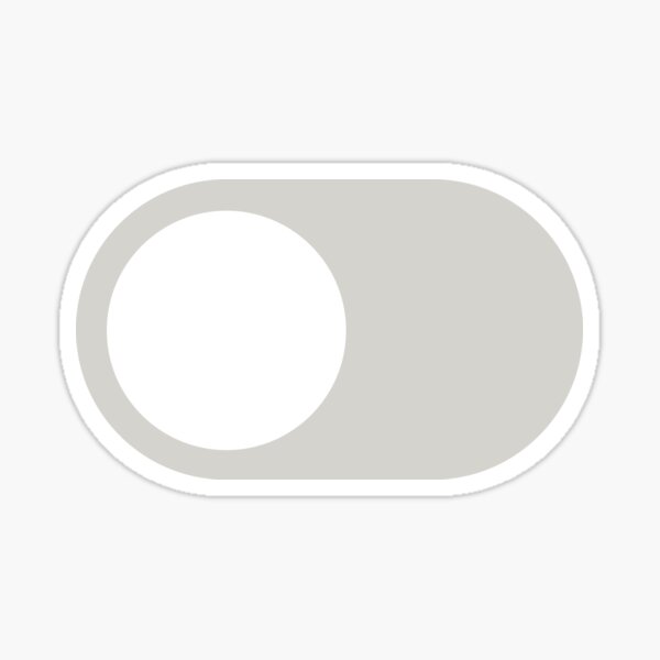 Dark Mode Switch Off Sticker