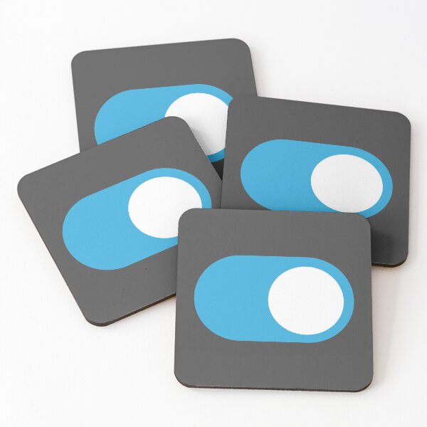 Dark Mode Switch On Coasters (Set of 4)