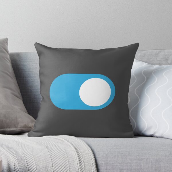 Dark Mode Switch On Throw Pillow