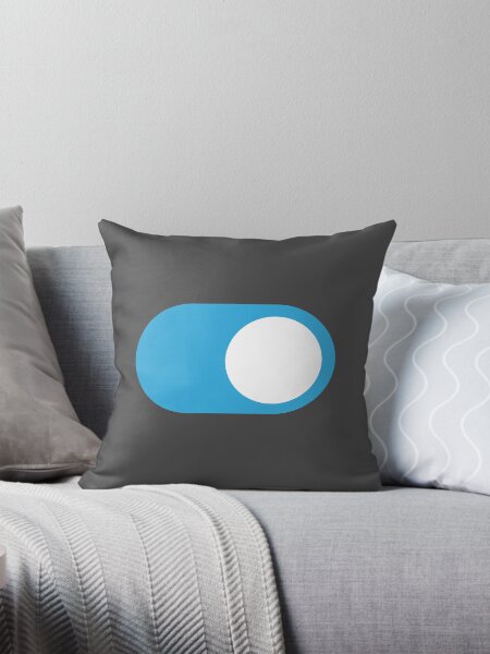 Dark Mode Switch On Throw Pillow