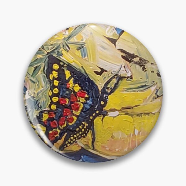 Butterfly on Orange Pin