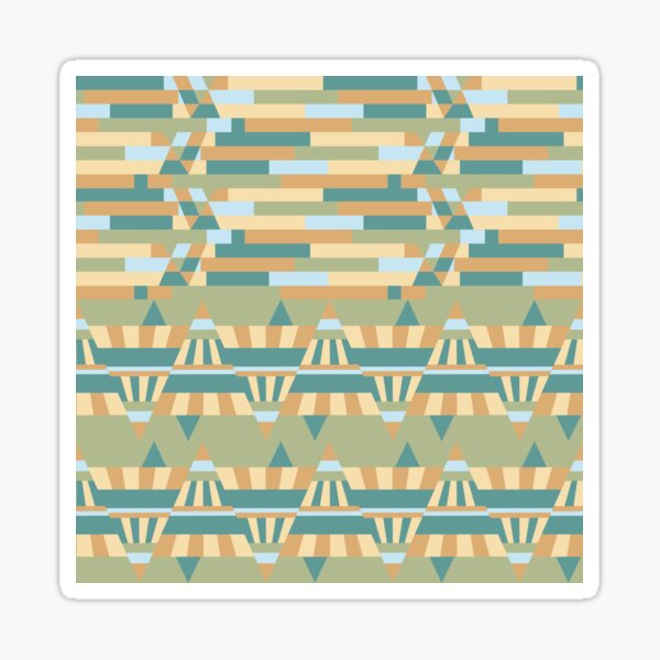 Camel AbstArt geometric patterns mix of geometric forms Sticker