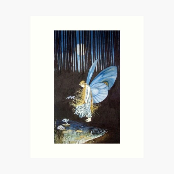 “Reflecting Pool” by Ida Rentoul Outhwaite Art Print