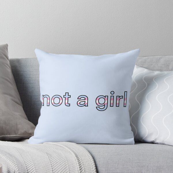 Item preview, “Not a Girl” Transgender Pride designed and sold by Mickey Kyan.