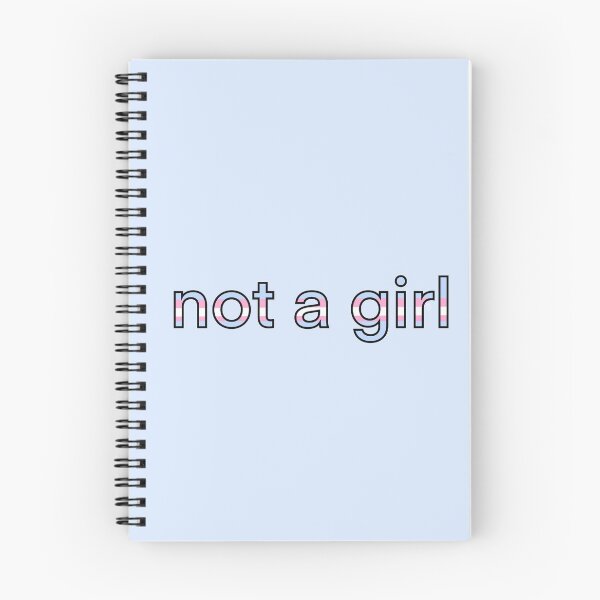 Item preview, “Not a Girl” Transgender Pride designed and sold by Mickey Kyan.