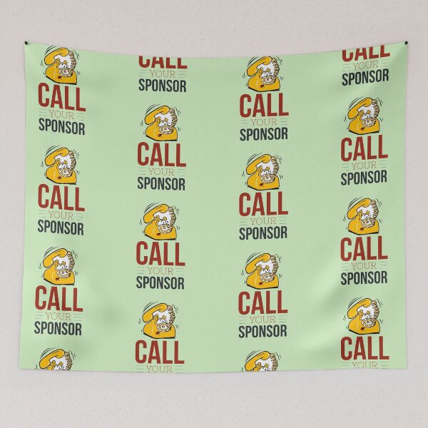 Item preview, Call Your Sponsor - Funny Gift Ideas designed and sold by Sugar-Magnolia.