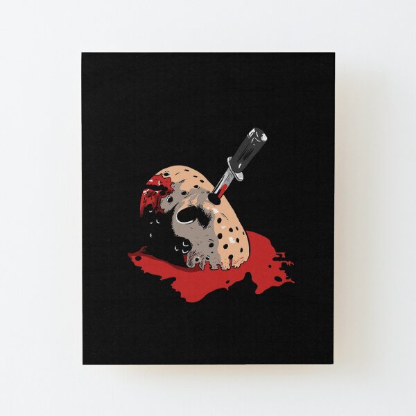 Jason Voorhees mask Wood Mounted Print