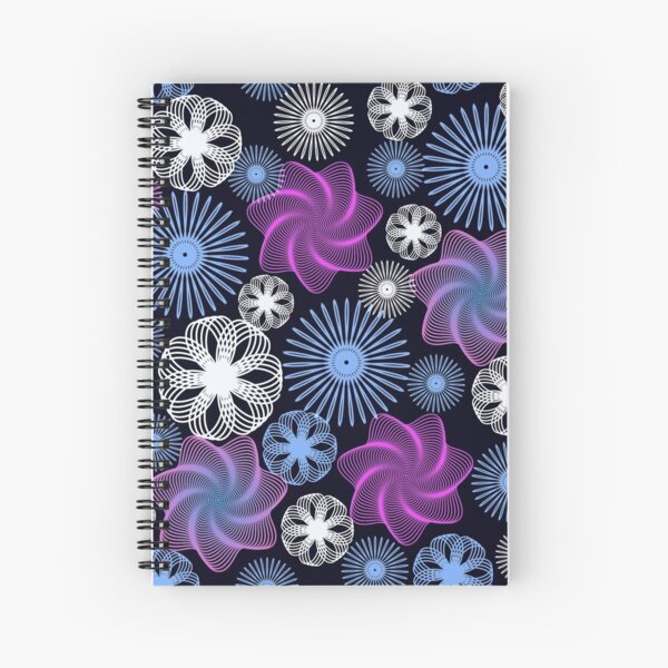 Dancing Spirographs Spiral Notebook