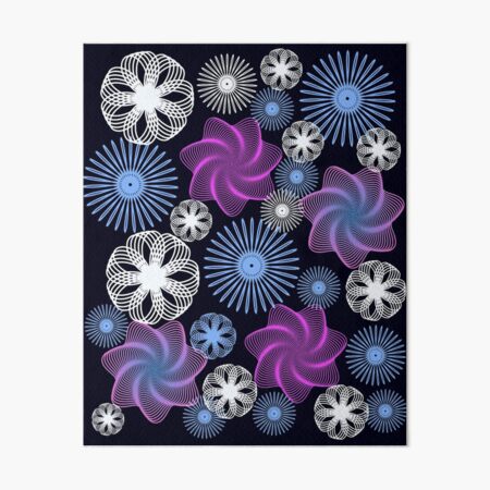 Dancing Spirographs Art Board Print