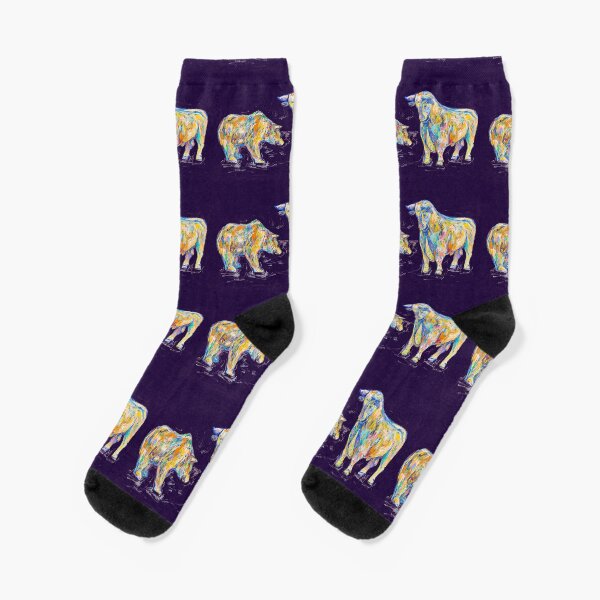 Bull and bear Socks