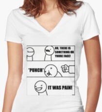 Asdf Movies2 Women's Fitted V-Neck T-Shirt