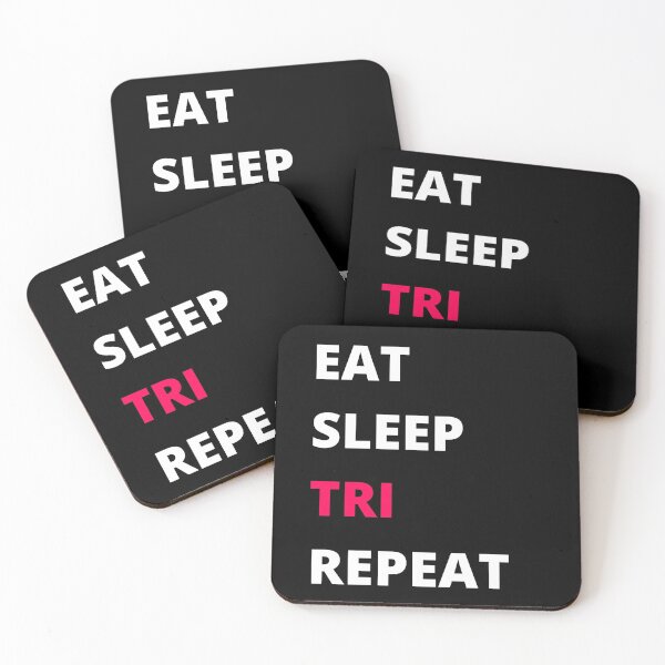 Item preview, Eat Sleep TRI Repeat designed and sold by shopbikeshirt.
