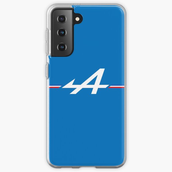 Logo Alpine Bleu blanc rouge tricolore F1 Coque souple Samsung Galaxy