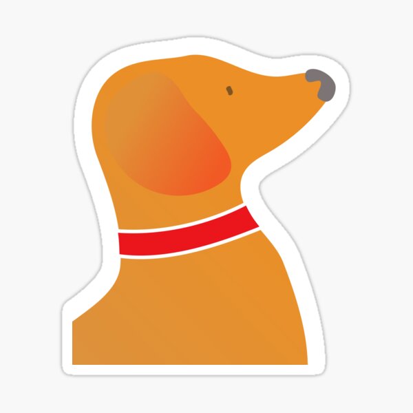 Single Sausage Dog Homeware Sticker
