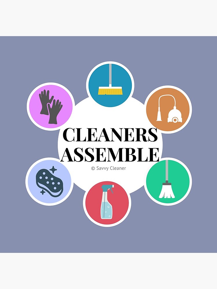 Thumbnail 5 of 5, Coasters (Set of 4), Cleaners Assemble Housekeeping Gift designed and sold by SavvyCleaner.