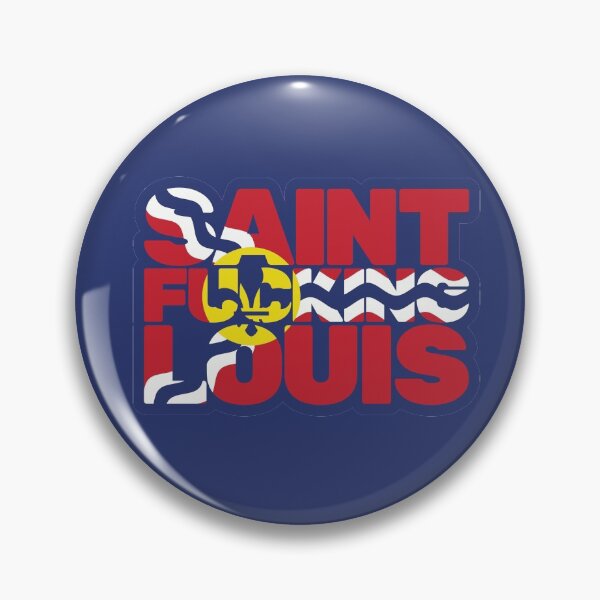 Artikelvorschau, Saint Fucking Louis Flag Aufkleber entworfen und verkauft von kwillhoite.
