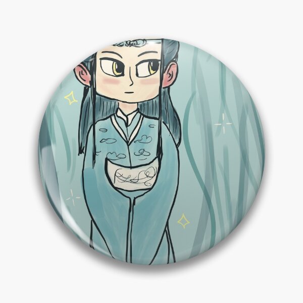 Item preview, MDZS Blushing Chibi Lan Wangji designed and sold by SugarMilkTea.