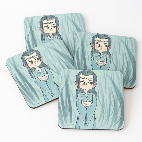 Item preview, MDZS Blushing Chibi Lan Wangji designed and sold by SugarMilkTea.