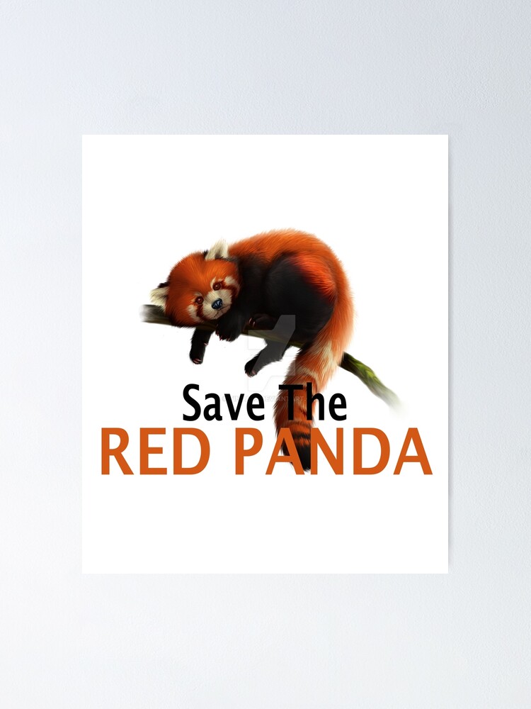 Save The red panda" Sale Mycrazydesign | Redbubble