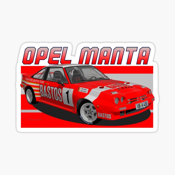 Rallye Sticker Aufkleber Opel Manta 400 Rothmans 