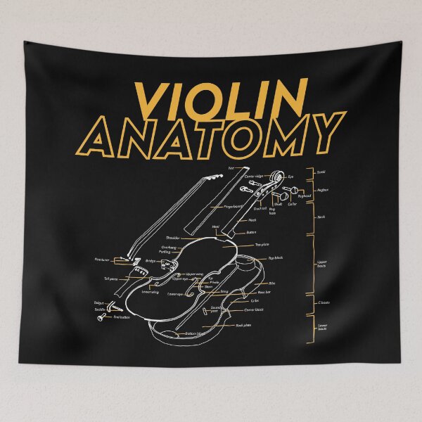 Item preview, twoset violin - violin anatomy drawing diagram limited edition designed and sold by cameronbaba.