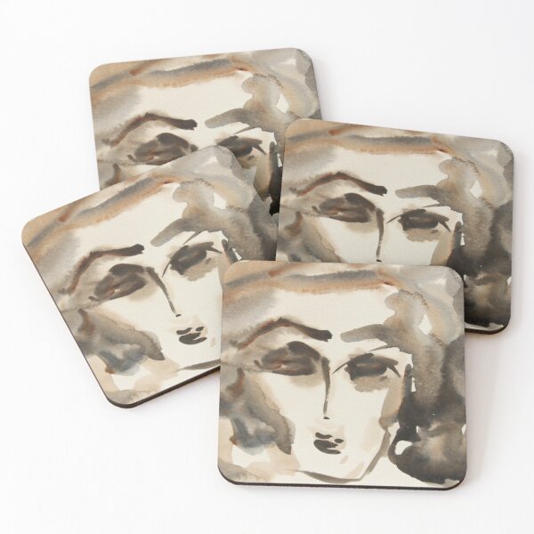 Item preview, Portrait of a woman with closed eyes designed and sold by Tamyspaints.