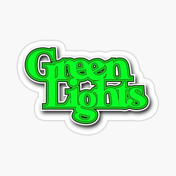 "Greenlights" Sticker for Sale by lurapalo Redbubble