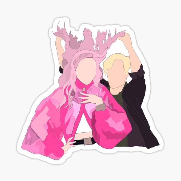 Carrie and Alex Sticker