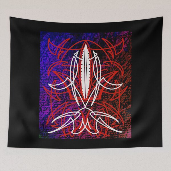 Item preview, White Over Red Pinstripe On Wood designed and sold by Goose Motors.