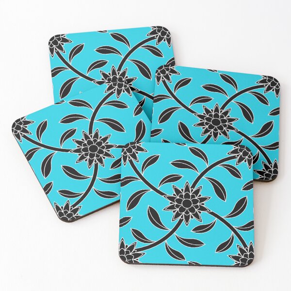 Item preview, Sunny Floral Monochrome Pattern designed and sold by Harlake.