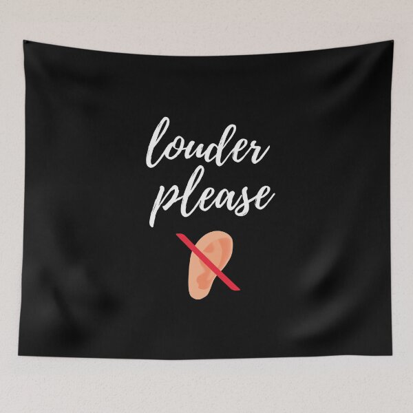 Item preview, louder please Hard of Hearing Please Speak Clearly  designed and sold by megahamdesigns.