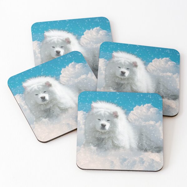 Item preview, Samoyed White Dog in the clouds designed and sold by Jolly-Yosei.