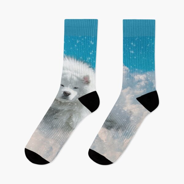 Item preview, Samoyed White Dog in the clouds designed and sold by Jolly-Yosei.