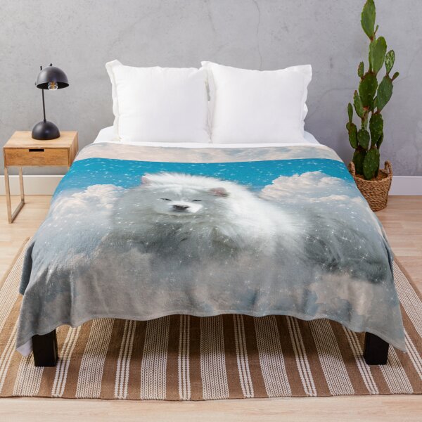 Item preview, Samoyed White Dog in the clouds designed and sold by Jolly-Yosei.