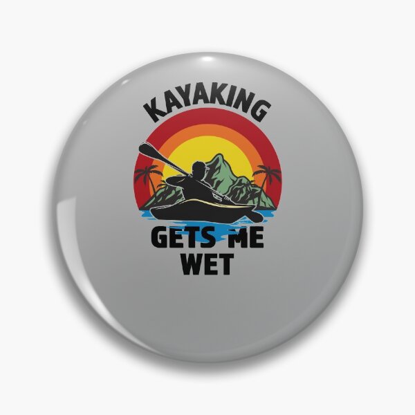 Item preview, Kayaking Gets Me Wet - Great gift for The Kayak Fan -Black lettering & Multi color Design designed and sold by Richard529.