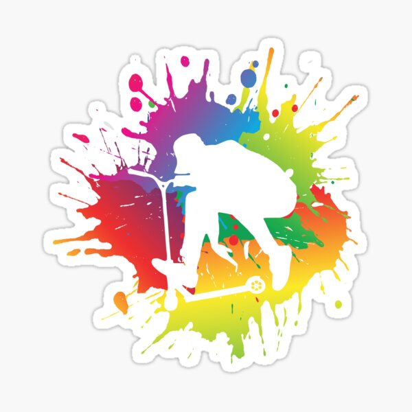 Conception de trottinette acrobatique Sticker