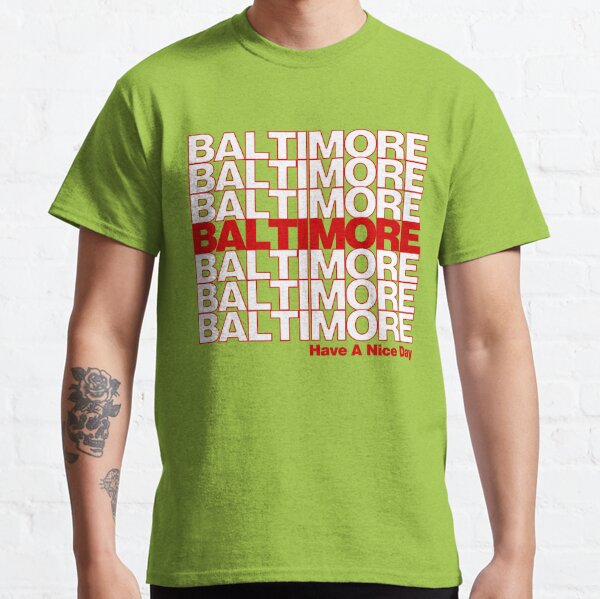 Baltimore Maryland Flag Crab Ravens Orioles Colors Ladies V T-Shirt