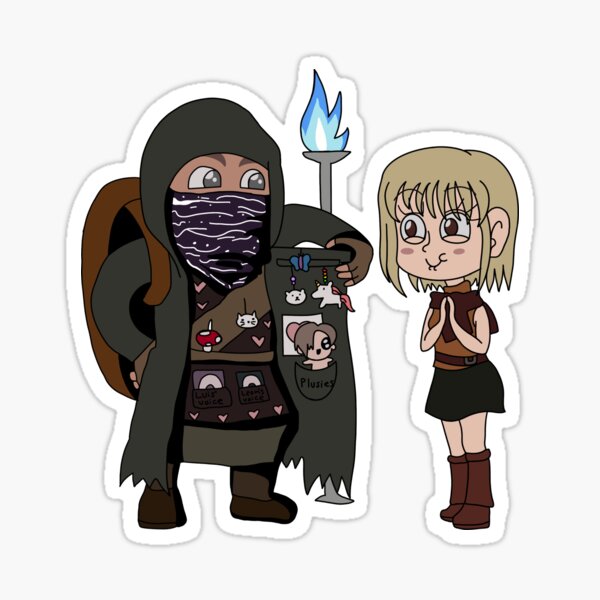 RE4 The merchant and Ashley  Sticker