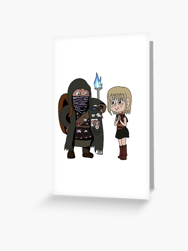 RE4 The merchant and Ashley  Greeting Card for Sale by cbowne23