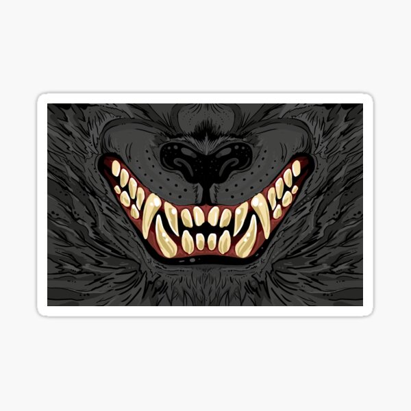 WereWolf Snarl Sticker